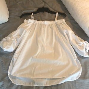White Off the Shoulder Top
